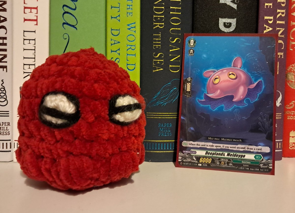 ESP_CFV's tweet photo. Also massive thank you to Jeremy for my newest son!!! Genuinely one of the coolest gifts I've ever received 😭 I will treasure this little Meldeygo forever 🐙💜 https://t.co/0HzB4vQTQG