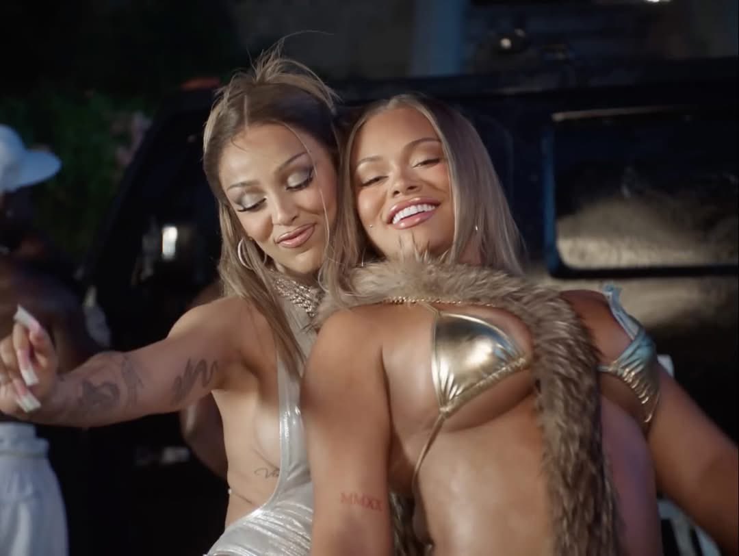 Complex's tweet photo. Latto and Doja Cat drop their new music video “Okayyy” 🙂‍↕️ https://t.co/eBBHxTv2Z1