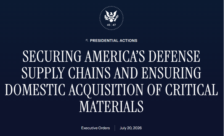 BriansWealth's tweet photo. Posted on behalf of Spartan Metals Corporation - Yesterday the White House signed an executive order pushing defense contractors off foreign-sourced critical materials, on a hard Jan 1, 2027 clock. For a 100%-US #tungsten story, @SpartanMetalsCo $W $W.v $SPRMF is worth a look.

Contractors will eventually have to trace materials back to the mine, and the US has no meaningful domestic tungsten today. Spartan holds two US assets: Eagle in Nevada 🇺🇸 (three past-producers above 1% WO3) and Victorio in New Mexico 🇺🇸 (PEA on target early Q4 2026).

Next up: ~3,000 m of core drilling at Eagle from mid-August.

Full order: https://t.co/WwO5vYkb0m