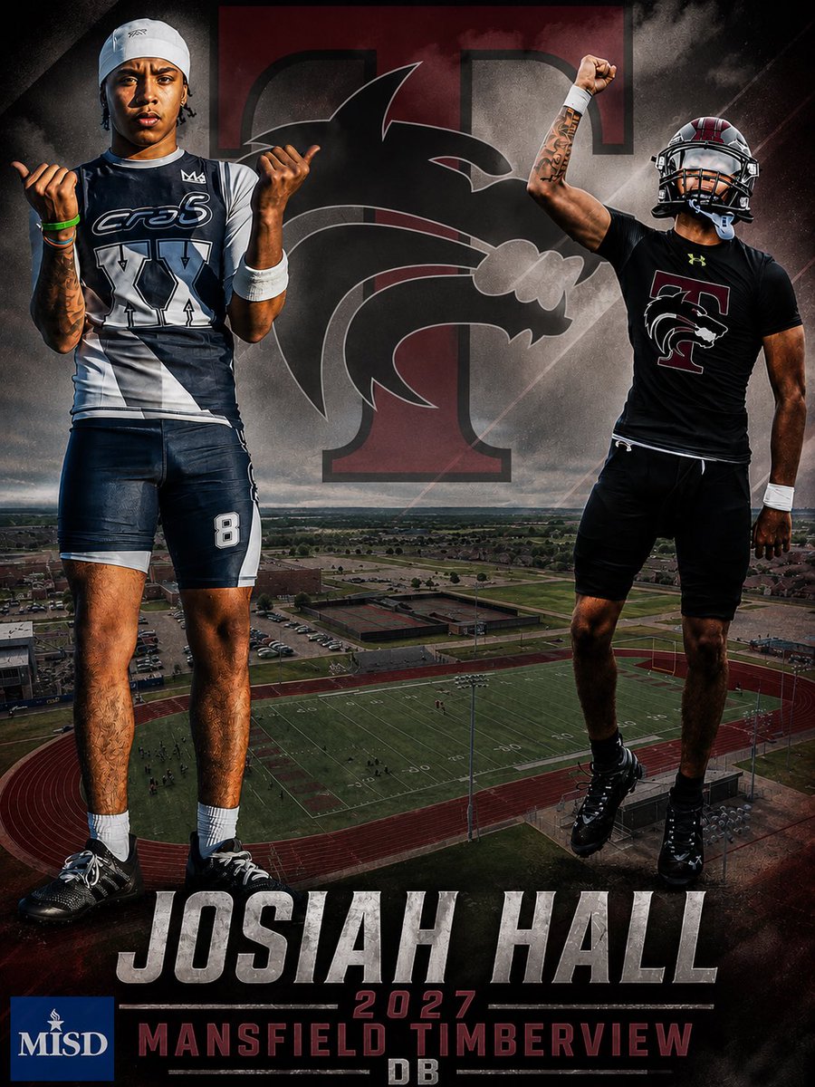 dfwskillz's tweet photo. Josiah Hall  (@_halljojo11) 5’11” 170 2027 DB Mansfield Timberview

Recent transfer from Mansfield High, Josiah Hall is a versatile defensive back who always seems to find himself around the football. Hall has the ability to make plays in multiple areas of the field. What impresses me most is how well he can play in space and make plays in open field. Josiah is ready to make a statement heading into his senior season.  

@JColemanFB @StephenAntley1 @ClintBartel @CoachDTryon @CoachLoy_ @ericstephens24 @TViewWolves @TViewAthletics