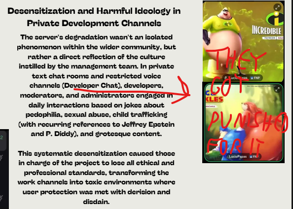 rashmino_dev's tweet photo. @YelanEXhrbr Holy shit, it's amazing how much of a reach this whole thing is, you're using events that were already punished as "proof".

This whole document is baffling, just using arguments between you guys and us, the chats ARE moderated by real mods, and Isvax was punished accordingly. https://t.co/js6QU8NM57