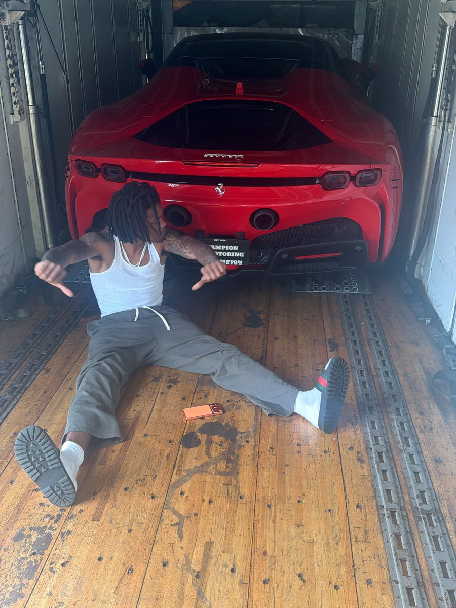 wavecheckers's tweet photo. Jameson Williams popping out with his new Ferrari Purosangue 🏎️💨🔥 https://t.co/1RVugXzeUN