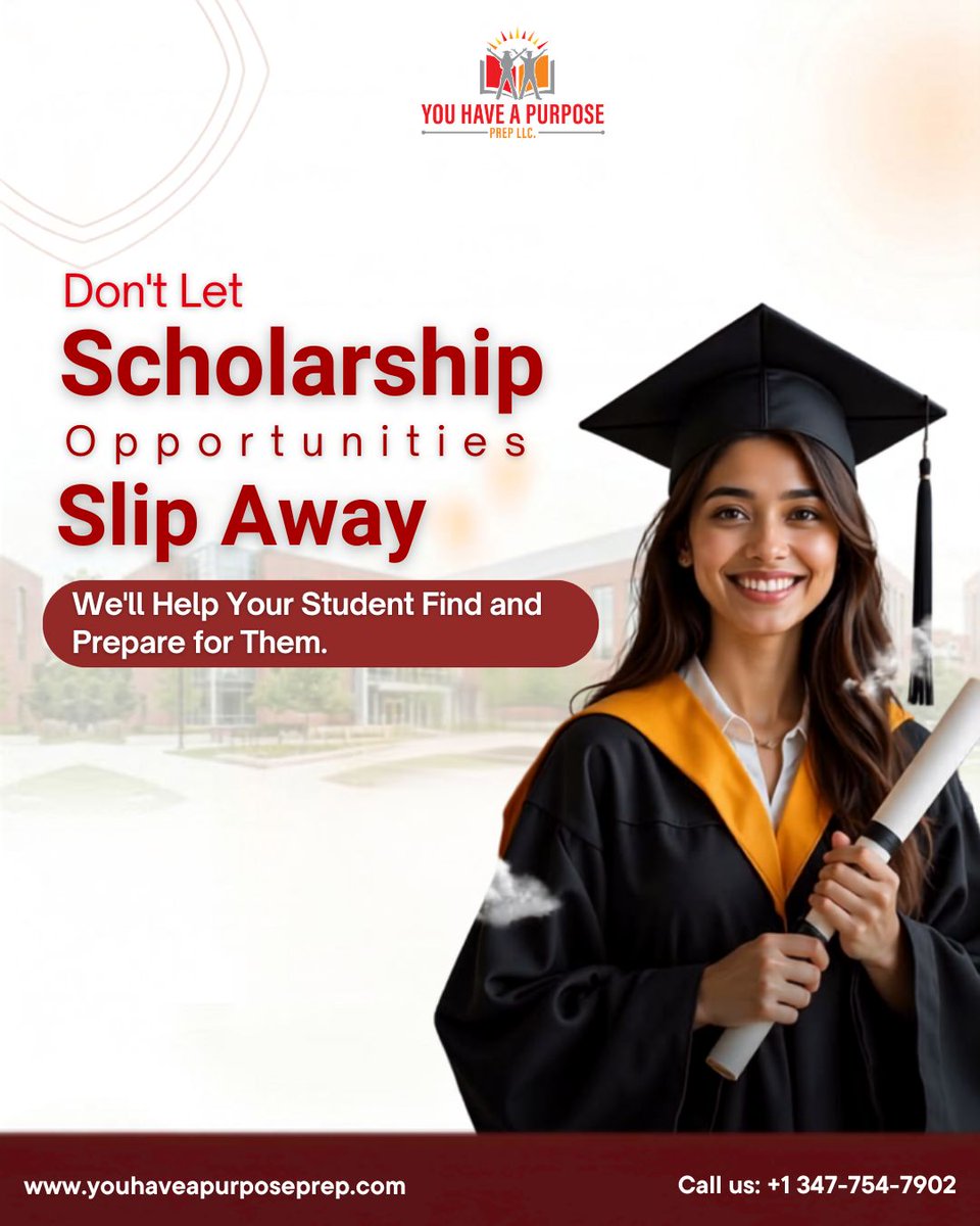 UHAP12's tweet photo. Don't miss valuable scholarship opportunities!

We help students strengthen their profiles, find scholarships, and submit competitive applications.

Start preparing today.
Visit Us:https://t.co/8MbJAx4nKt
📞 +1 347-754-7902

#Scholarships #CollegeFunding #StudentSuccess https://t.co/YxIJmsP9rf