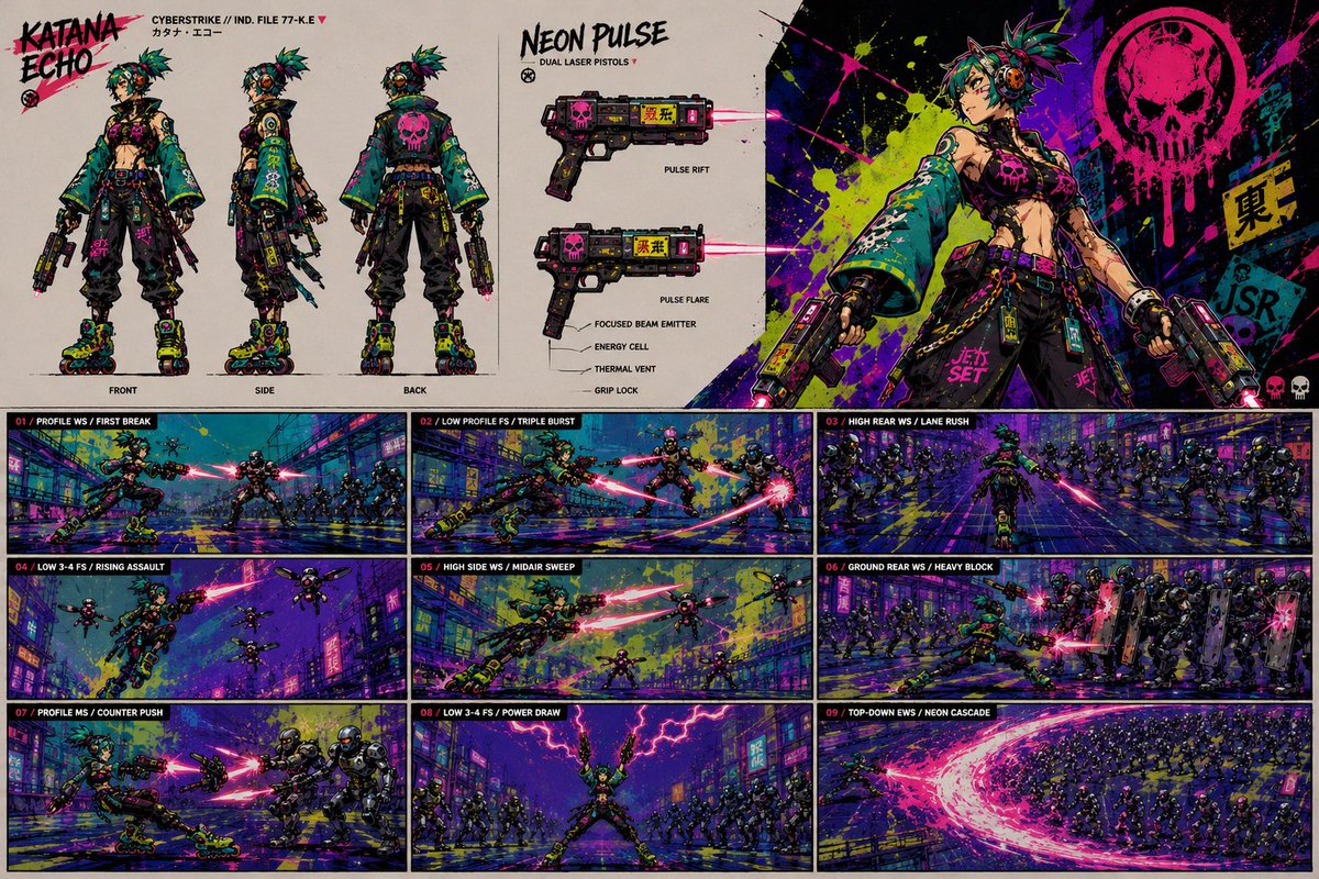 Cyberpunk Rollerblade Character Sheet