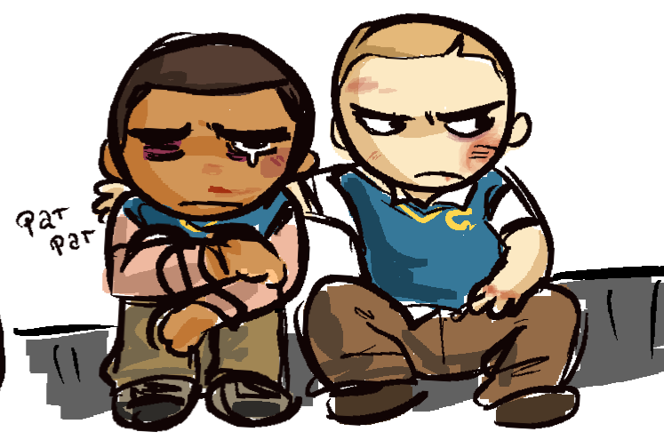 victor7angel's tweet photo. The bigger drawing turned out bad its fine #jimpete #bullygame https://t.co/2qklIzjtcd