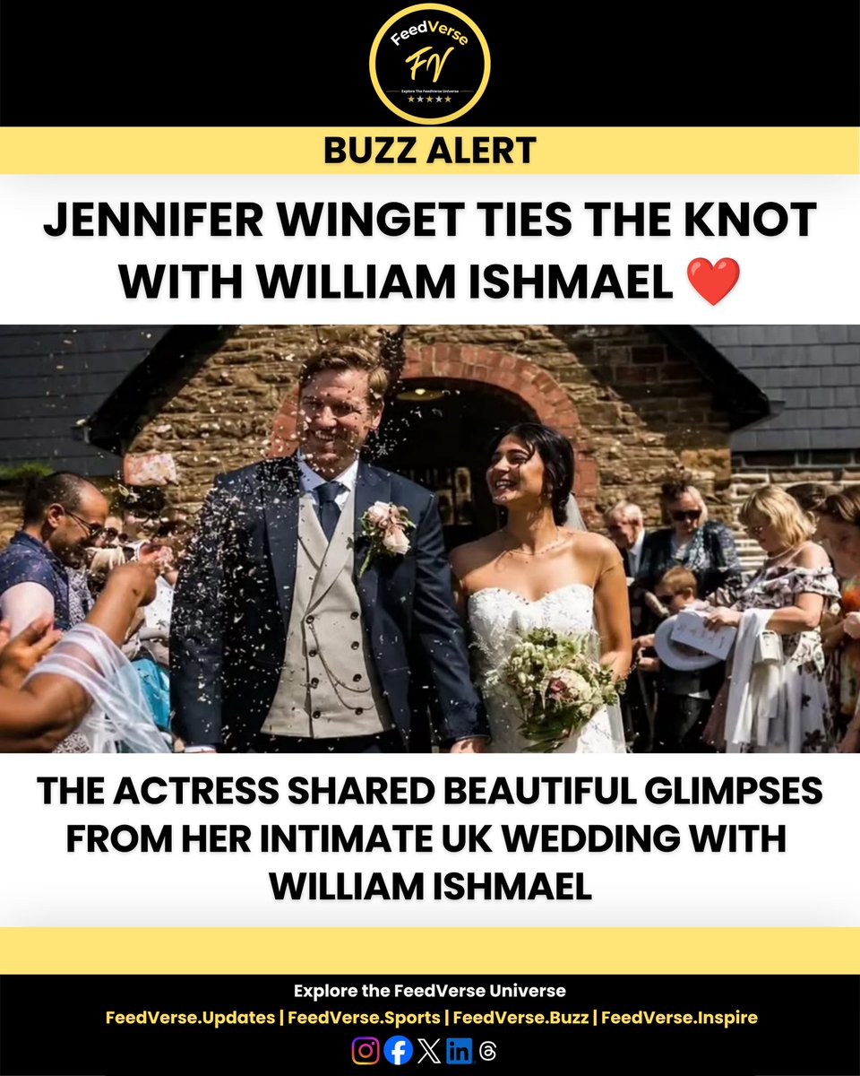 feedverse_media's tweet photo. #JenniferWinget #WilliamIshmael #JustMarried #Wedding #CelebrityWedding #EntertainmentNews #Bollywood #TVStars #CelebrityNews #WeddingGoals #LoveStory #Trending #Viral #BreakingNews #Congratulations #Latest #Update #FeedVerse https://t.co/Vm8WBCx2bs