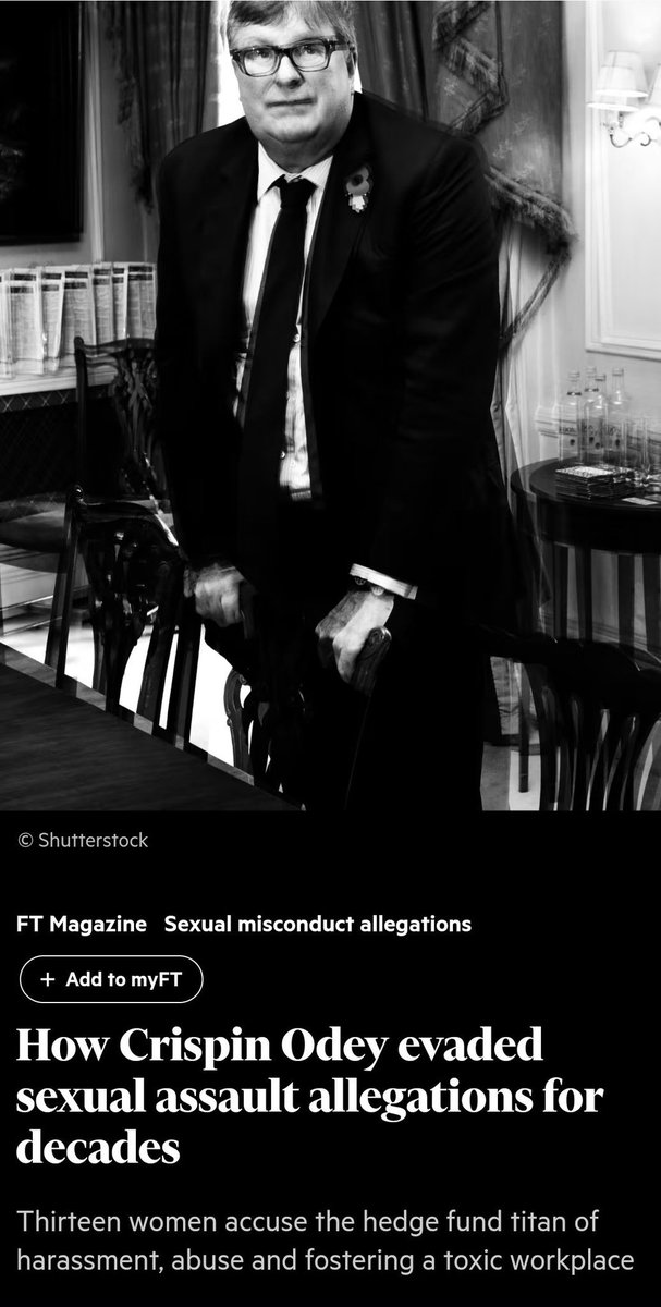 nickreeves9876's tweet photo. Here's a story that should be revisited involving Farage, hedge-fund owner Crispin Odey, sexual harassment, and, on the sidelines, Russia.

Hedge fund owner Crispin Odey, who had donated more than £870,000 to pro-Leave groups including UKIP, made £220m on the Referendum night in 2016.

Around 2am of that night Farage made the bizarre claim that Remain was winning, which sent the Pound soaring before subsequently crashing. Anyone familiar with trading on the foreign exchange market with large anounts of money available who had been tipped off about Farage's statement would have been in a position to make enormous amounts of money. I'm not saying that happened in the case of Odey, but I think it's reasonable to speculate as to whether Farage's strange claim, which was both uncharacteristic and defied the growing evidence pointing to a Leave victory, was intended to financially benefit one or more individuals.

Odey is a creep. Reform UK accepted donations from him despite sexual assault allegations from multiple women who worked with him. Eventually he had to leave the hedge fund he founded because of the allegations.

Rees-Mogg received £22,000 in donations from Odey.

Odey was formerly married to Rupert Murdoch’s oldest daughter. He incubated Rees-Mogg’s SCM at start-up and donated more than £870,000 to pro-Leave groups

And unsurprisingly there is a Russian connection. Odey reaped millions from investing in a Russian mining company owned by a Russian oligarch close to Putin.