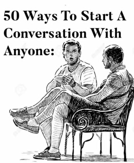 mindfulmaven_'s tweet photo. 50 Ways To Start A Conversation With Anyone: https://t.co/cOci8DYOOk