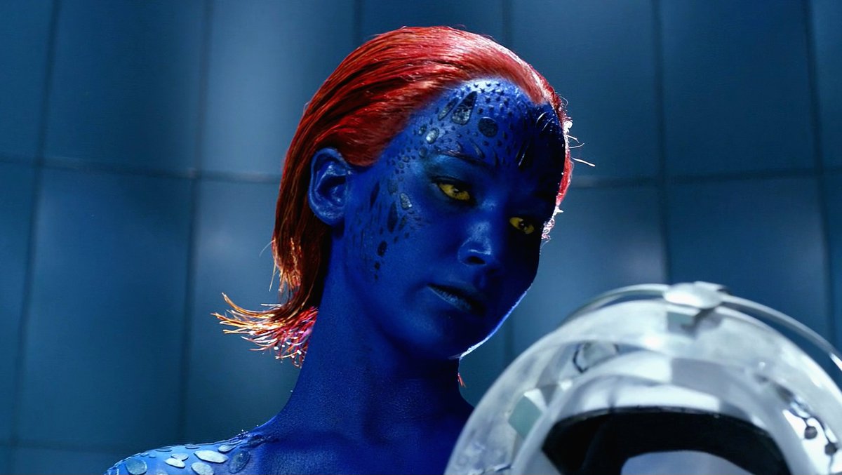 NexusMutante's tweet photo. Mística ao longo da franquia X-Men nos cinemas. Qual a sua preferida? https://t.co/8DqvlDR2rh