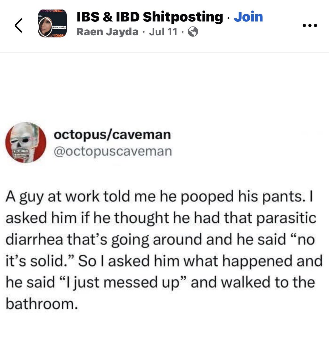 octopus/caveman tweet media