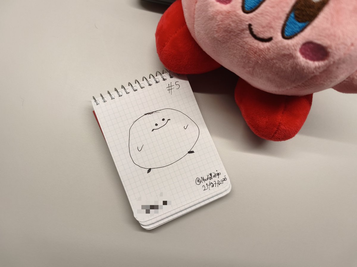 MaulinYoikyo's tweet photo. Doing sketches every day until I run out of pages - Day 5: Kirbo

#Kirby https://t.co/KWkpRKmqga