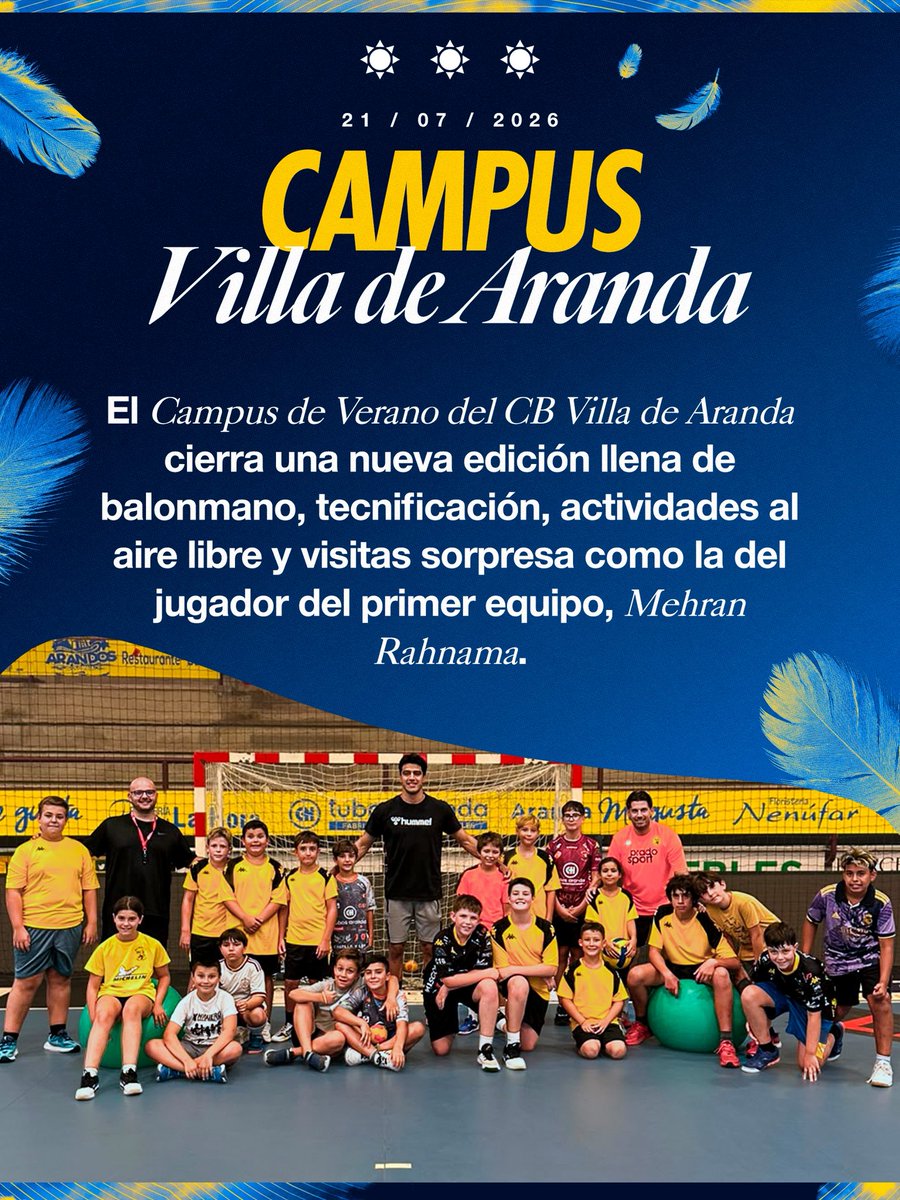 bmvillaaranda's tweet photo. 🏖️ 𝗖𝗔𝗠𝗣𝗨𝗦 | ¡Damos por finalizado nuestro campus de verano con un nuevo éxito y multitud de sorpresas!
☀️ ¡Gracias por todo vuestro cariño, y gracias a nuestros dos monitores por su enorme trabajo, @sergirullanmaes @diegoya1!
#LaBaseVDA
#CampusVillaDeAranda⛱️ https://t.co/duOUk6GGkt