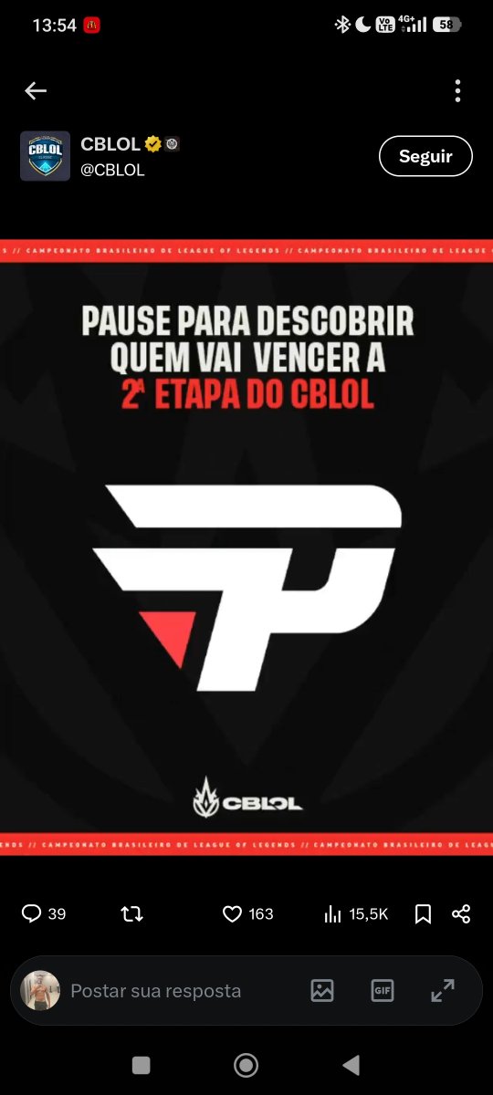 danFillipe's tweet photo. @CBLOL https://t.co/q9Zd3d26Fr