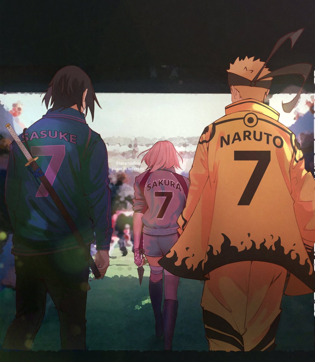 hanarteoficial's tweet photo. Sasuke, Sakura e Naruto estão prontos ✨ https://t.co/nIpPorBwkQ