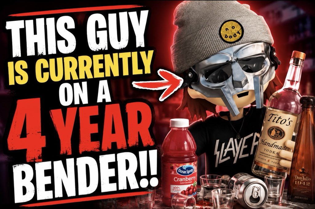 clickbait_pf's tweet photo. CLICKBAIT REPORTS THAT @meechie IS CURRENTLY RUNNING FOR THE LONGEST BENDER IN HISTORY!!

DID HE MISUNDERSTOOD THE MEANING OF HIGHER?? https://t.co/FxdMWeK910