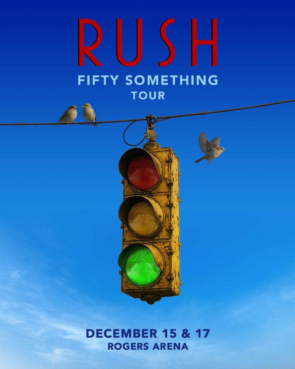 RogersArena's tweet photo. RUSH: Fifty Something Tour is coming to Rogers Arena. Seats are filling fast — get yours today! 🎶

🎫SHOW 1 | https://t.co/AZQ6TFK2dJ
🎫SHOW 2 | https://t.co/4rvoRF4jbL https://t.co/MhcUKqfk6y