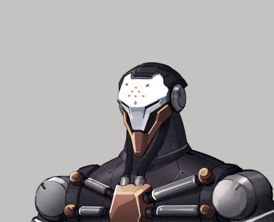 claretcarp's tweet photo. @OWCavalry was she was ravager unit? Her old look (in particular the faceplate) really resembles ramattra's before he had gotten upgrades. She's just alot skinner 😭 https://t.co/z6PvkYHPb9