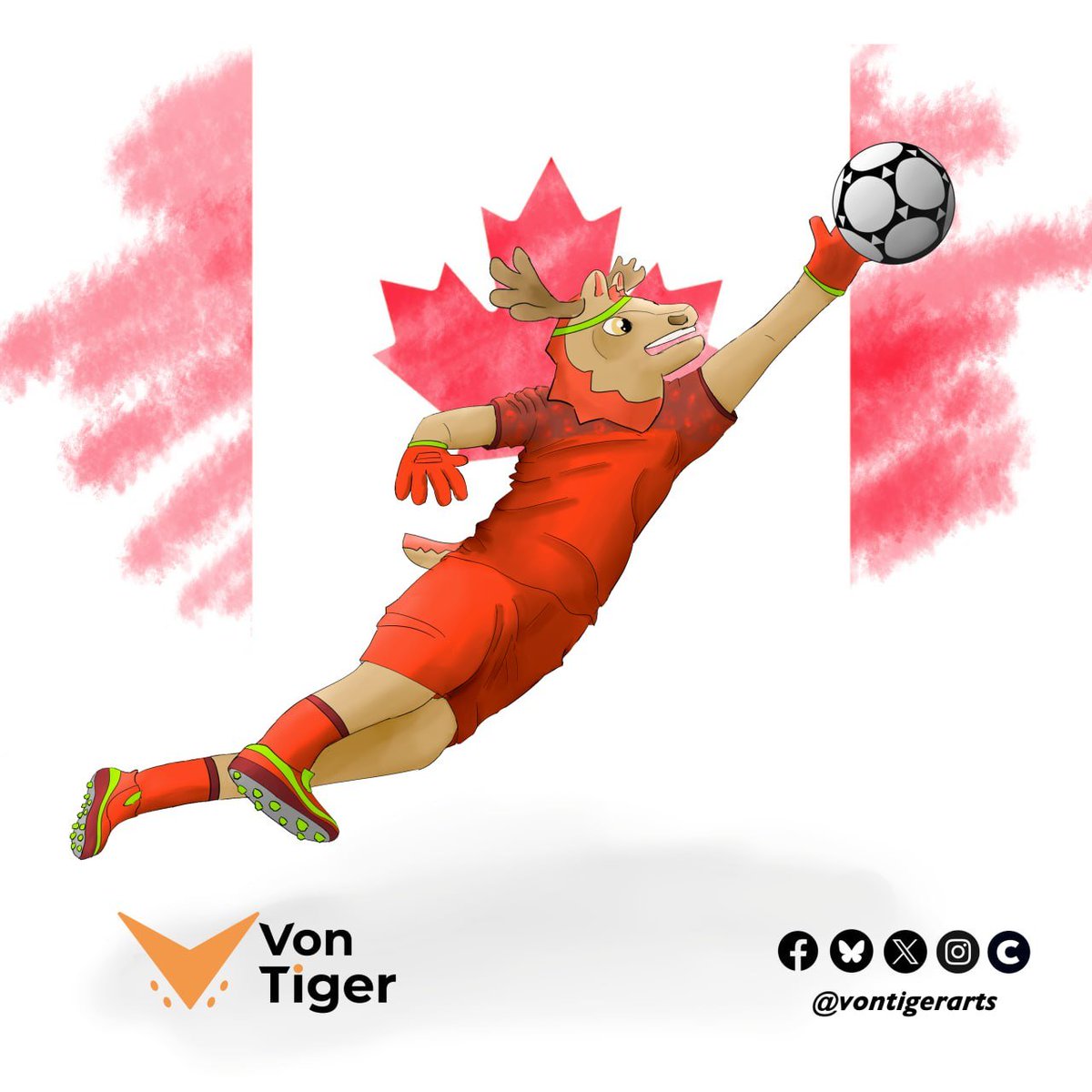 VonTigerArts's tweet photo. Repost obligatorio de las 3 mascotas del mundial. Aunque ya haya terminado. :3

#Zayu #Clutch #Maple #FIFA2026 #WorldCup https://t.co/iOpwCjpRBJ