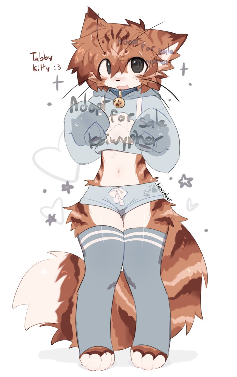 koiwypher's tweet photo. Tabby cat furry adoptable 🐱 https://t.co/yj6t3avHjr