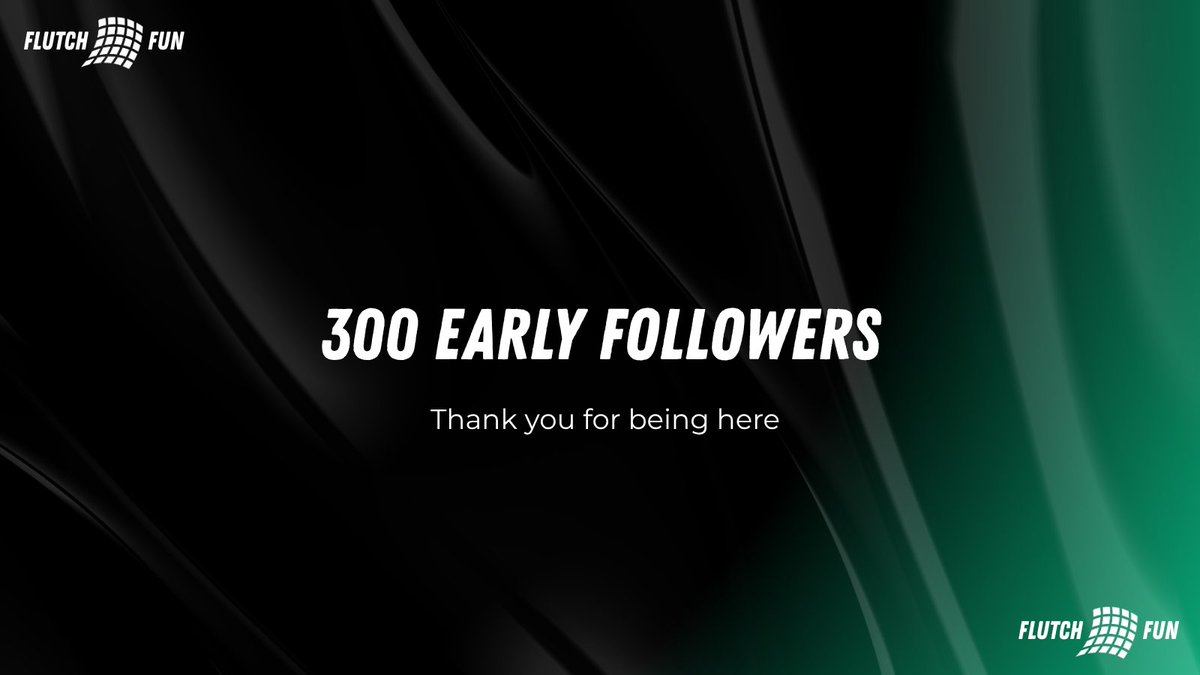 Flutchdotfun's tweet photo. 300 people believed before launch
Thank you for growing with us https://t.co/6U9FgGNxjC