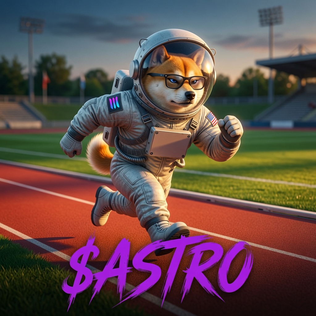 AstroDogeOG's tweet photo. $ASTRO hitting the track hard 💨 

Serious training mode. No days off. 

We running this to the moon 

#ASTRO #Solana #ANSEM https://t.co/uGxrY1M3e0