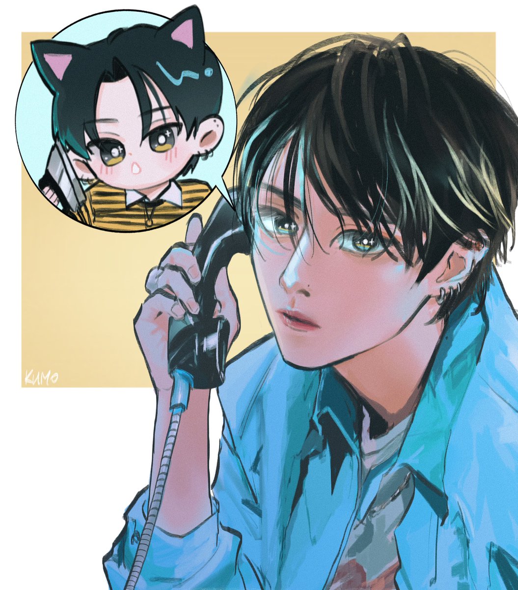 kumomino's tweet photo. Actually the are phone calling https://t.co/JNSt35hH6s