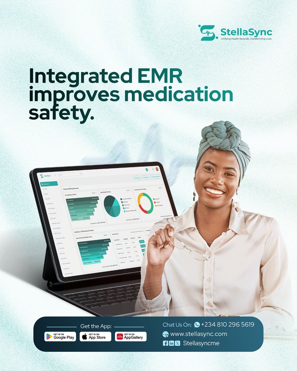 stellasyncme's tweet photo. Gain valuable insights with StellaSync.
Monitor medication trends, manage stock levels effectively, and make informed inventory decisions.
#StellaSync #PharmacyInventory #HealthTech #HealthcareTechnology #PharmacyManagement https://t.co/0eDo5q5t9o