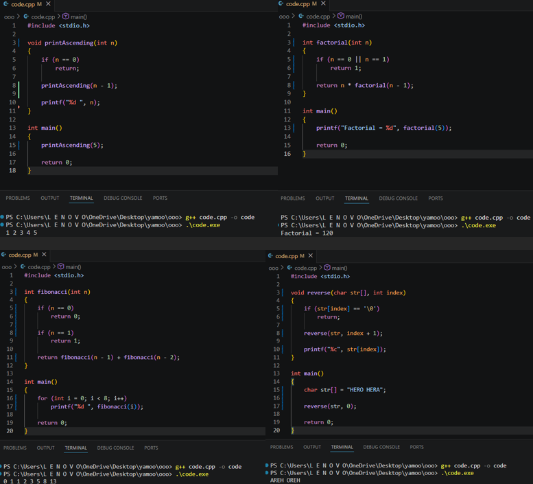 samyamss's tweet photo. #LSPPDay50 🔥
Dove deep into Recursion by solving multiple recursive problems in C while visualizing how the Call Stack grows & shrinks during execution. Learned Base Cases, Recursive Calls, Stack Frames & Stack Unwinding.
@lftechnology
#60DaysOfLearning2026 #LearningWithLeapfrog https://t.co/NXncEqcaFn