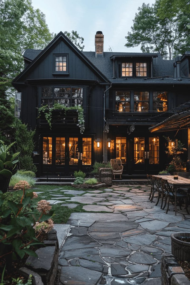 thespookygirll's tweet photo. black houses are gorgeous https://t.co/ueNleL3Au3