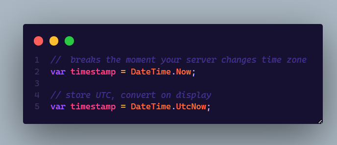 IamAroke's tweet photo. https://t.co/4OBGx4kej2 is the reason your logs make no sense after a daylight saving switch. https://t.co/qI8mmLiyEh
