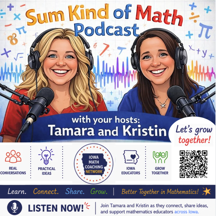 IowaMathTeach's tweet photo. Episode #13: Creating a Problem Based Community with Tamara and Kristin!
Click to listen now: https://t.co/K1oy5OTOnx
Don't miss outโsubscribe and share with colleagues! #iowamathteach #iowamath #iowamathstandards #mtbos https://t.co/MfaPXaAePc