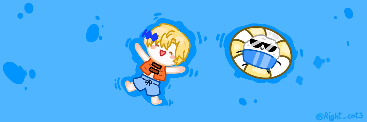 Right_cat3's tweet photo. #Yuram_art
🌊

지금 새벽에 그린 따끈따끈 헤더..
(( 모두 자실 때, 슬쩍_(:3」∠)_ 

+ 사용료는 예쁜 댓글 &amp;맘찍 &amp; 알티 &amp; 헤더 사용 시 출처. 😉💛🌊 https://t.co/8lJO1y9tBl