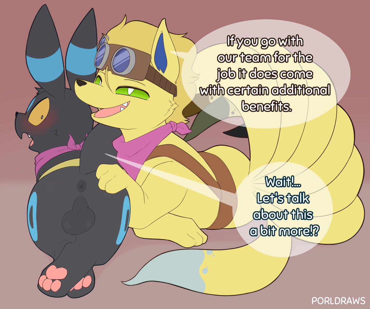 PorlDraws's tweet photo. Umbreon and Ninetales PMD comm for @SinfulNines https://t.co/tPZat6pi2B