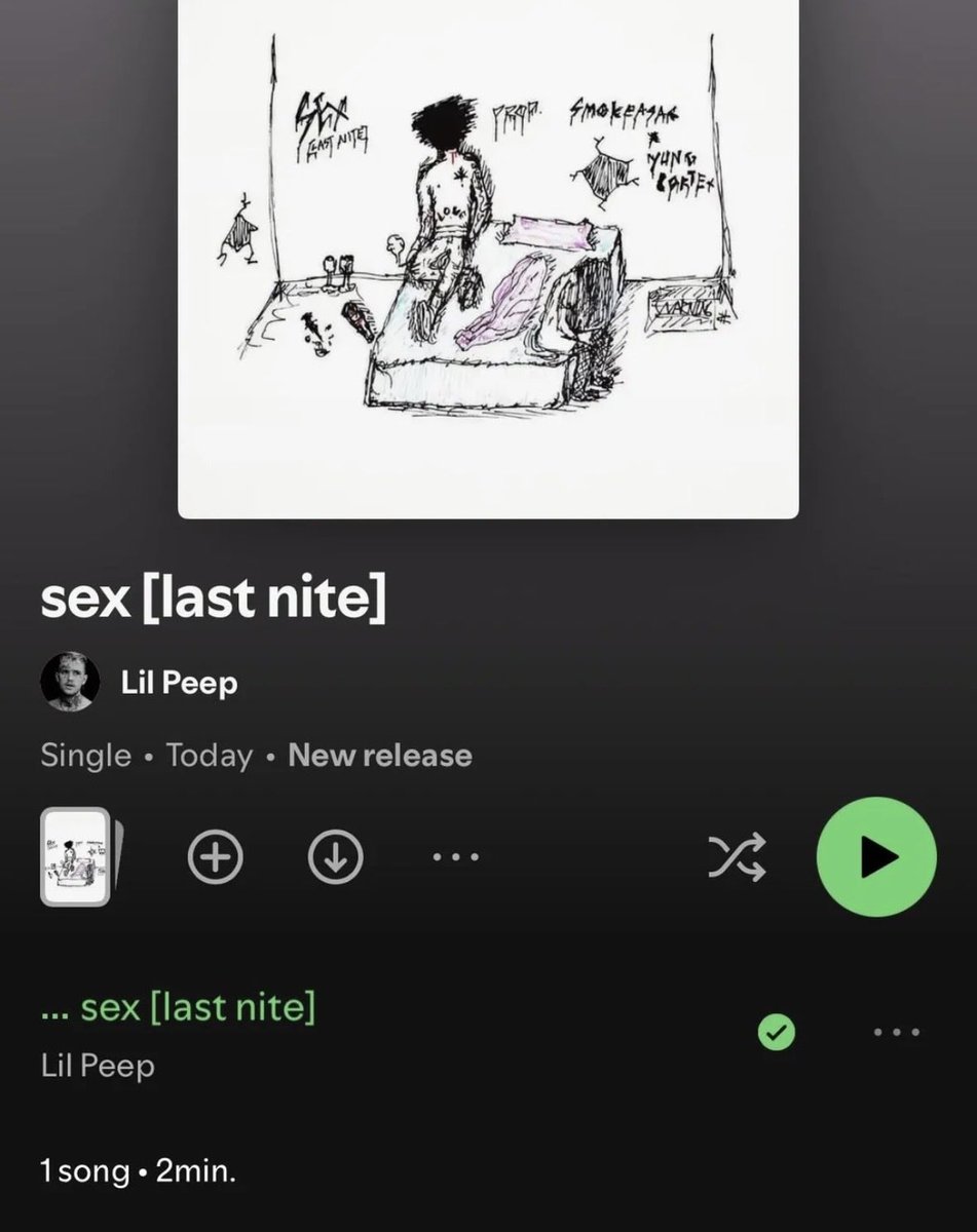 GETCAKEDlEYOUNG's tweet photo. “sex [last nite]” will be released to all streaming platforms at midnight local time https://t.co/4dd9BDOHAx