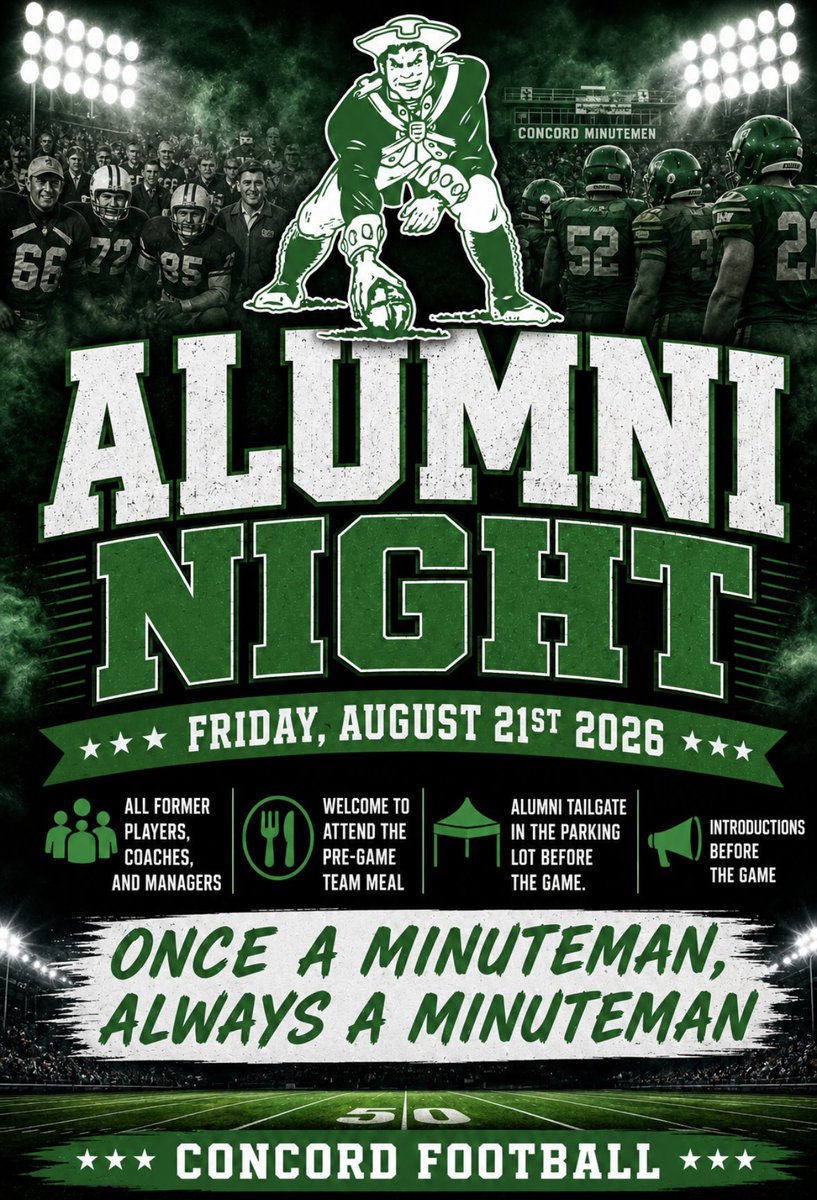 CoachKoehlerCHS's tweet photo. 1 month from today!  We want EVERY former Minuteman here to help us open the new Jake!  Please re-post and help spread the word!
#F5OH https://t.co/1sn27dOEgI