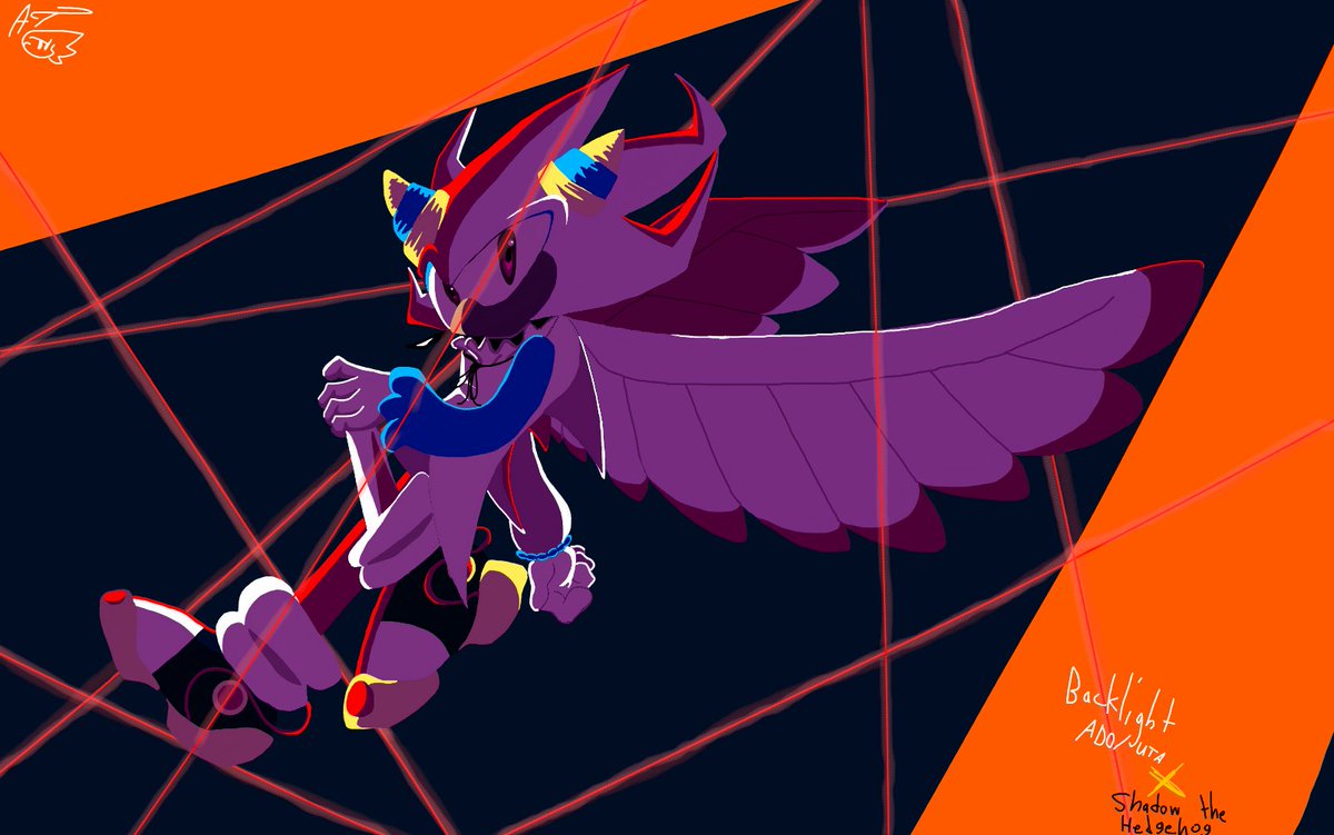 Austboi57's tweet photo. @sonic_hedgehog 
Shadow the Hedgehog X "Backlight: Ado/UTA" https://t.co/JygftrDluP