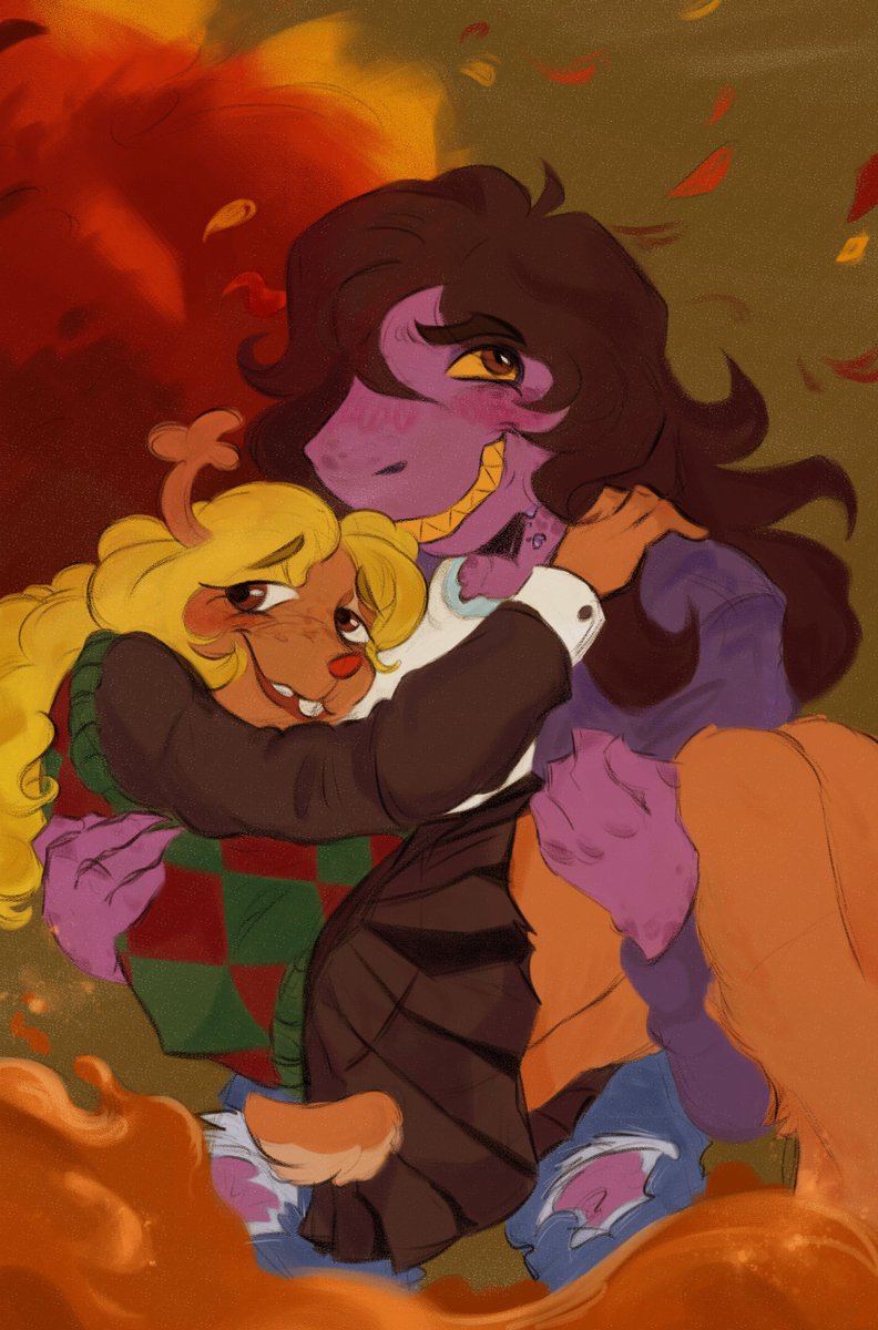 Scorchlet's tweet photo. I couldn't help but draw this.
#deltarune #suselle https://t.co/fywe2g65wM