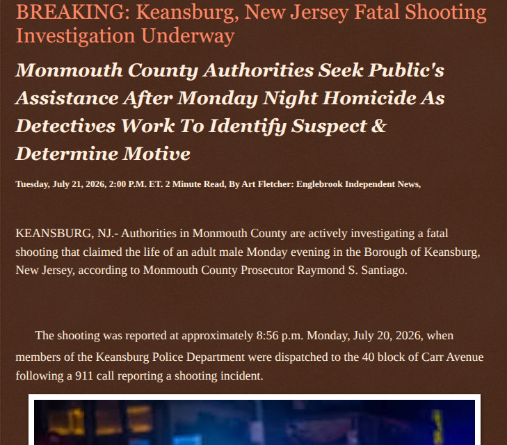 ArtFletcher9's tweet photo. BREAKING: Keansburg, New Jersey Fatal Shooting Investigation Underway https://t.co/WjnjJ8wrfG via @Englebrooknews #NewJersey #CrimeNews #MonmouthCountyNJ #KeansburgNJ #Fatal #Shooting #Homicide #Investigation @HRG_Media @LodiNJNews @LodiNJNews @fordmb1 @SarahGeving1 @Shannon96574094 @DanCook26214426 @Daytobehappy @janninereid1 @gator4kb18 @TrumpWasRite2 @KathyKbrose @RobGerundo @JimBobW49