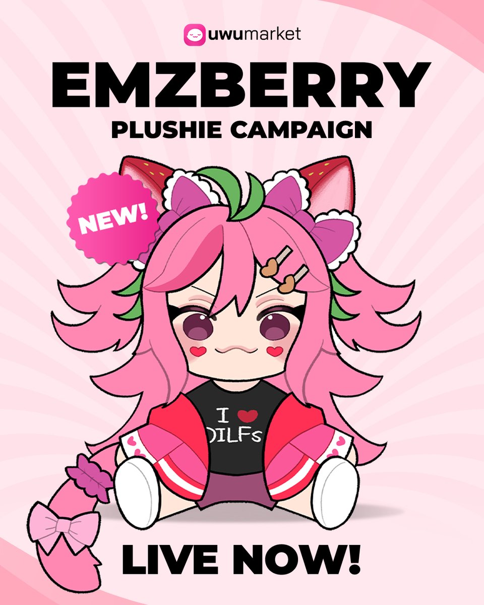 emzberry's tweet photo. ✨SURPRISE!!!✨
I'M GOING TO BE MARKETABLE PLUSHIE...
 BUT I NEED YOUR HELP TO MAKE IT REAL!! 🩷 https://t.co/eYnpM2EHqy