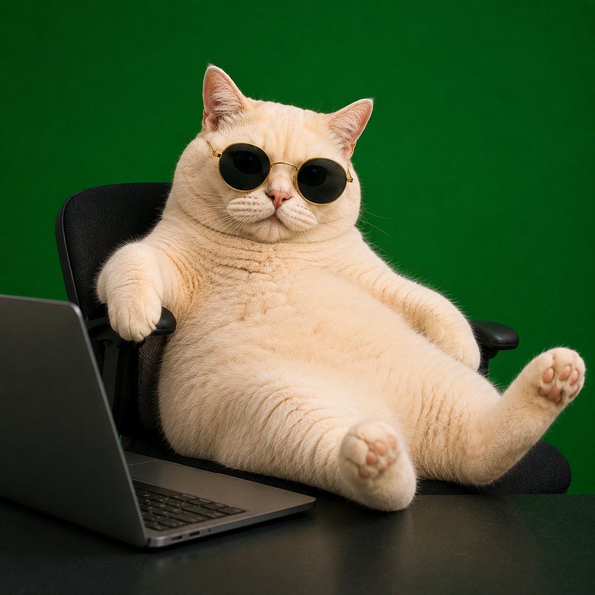 VIBECATPUMP's tweet photo. Vibing is a full-time job. $VIBECAT https://t.co/oReFe2U3nr