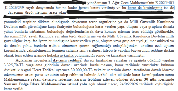 BGR3006's tweet photo. @mkorkmaz62 ben beraat etmeme rağmen ret yedim https://t.co/rqXmoGrHix