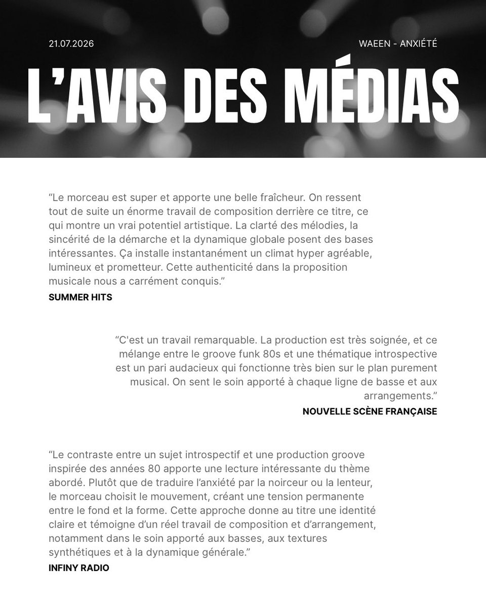 wanigtllx's tweet photo. Tellement reconnaissant : quelques chiffres et retours sur l’album « Anxiété »

Encore plus de raisons de le streamer, encore plus de raisons de l’aimer ! 🫶👑 https://t.co/PpWem5Cr5S