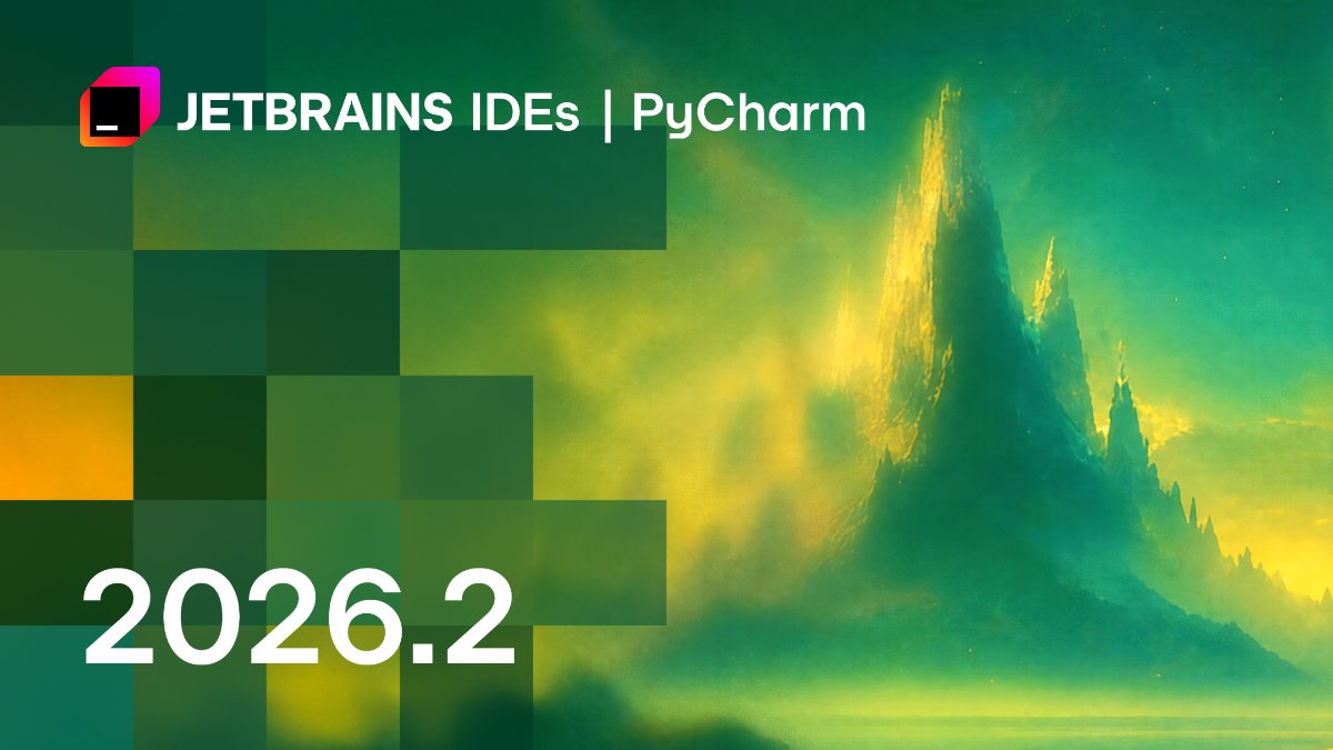 pycharm's tweet photo. PyCharm 2026.2 is officially here! 🚀

This release brings deep ecosystem support, smarter workflows, and faster analysis engines that stay out of your way.

Here is a look at the major highlights. ↓ https://t.co/5S0v4fgSZl