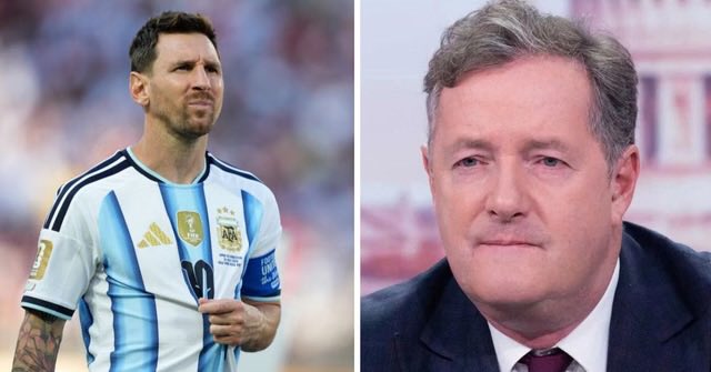 soccertorey's tweet photo. 🚨Piers Morgan blasts Messi as “sneaky cheating leader of a vile bunch of violent thugs” after controversial World Cup final moment.

🗣️ "One of the most pathetic things I’ve ever seen from a supposed sportsman. 

Messi’s fake halo shattered in this World Cup; he was the sneaky cheating leader of a vile bunch of violent thugs."