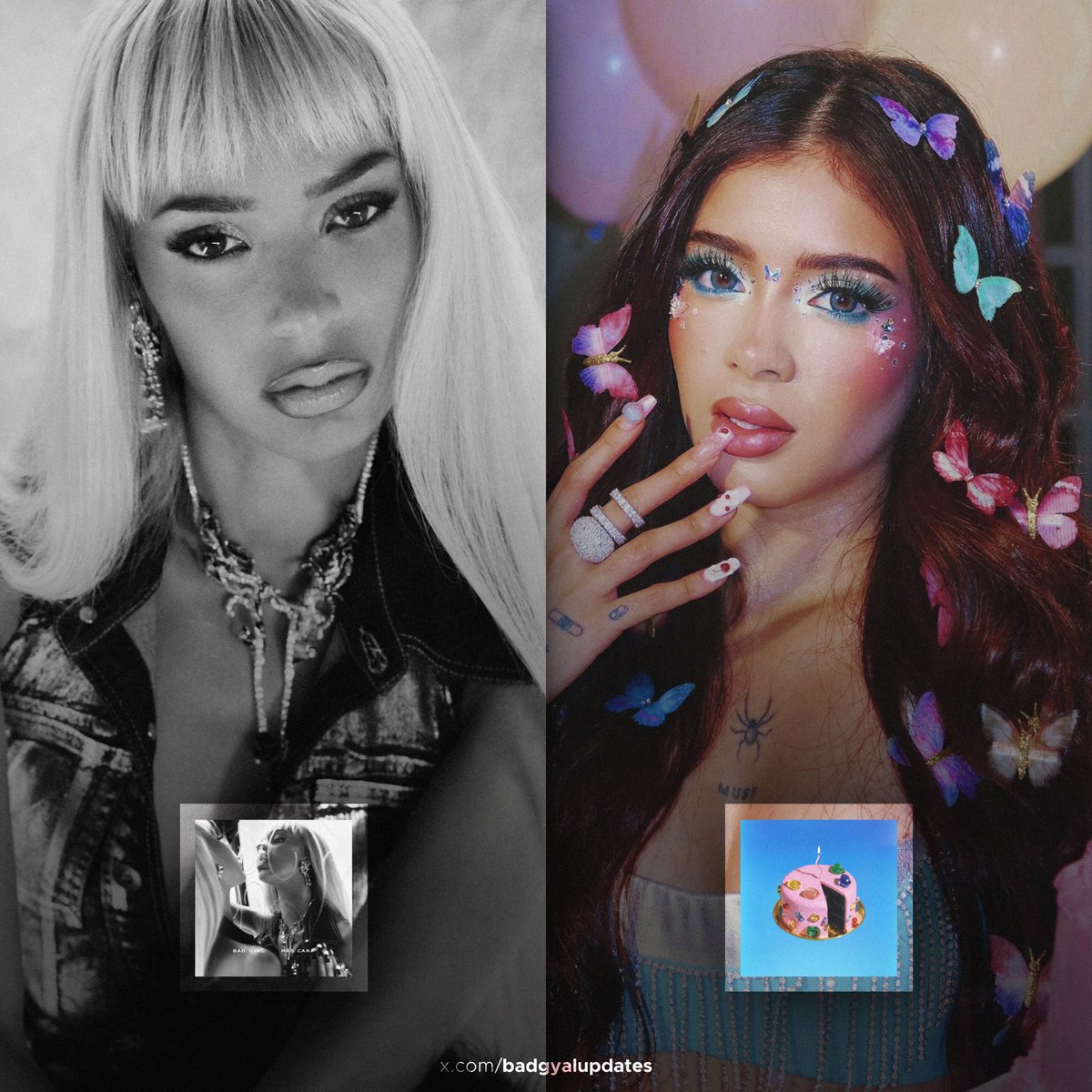 BadGyalUpdates's tweet photo. “Más Cara” (305M) de Bad Gyal se convierte en el álbum en español de una artista femenina más escuchado en Spotify este año, superando a “Deseo” (304,7M) de Katteyes. https://t.co/d1Le91MEHx