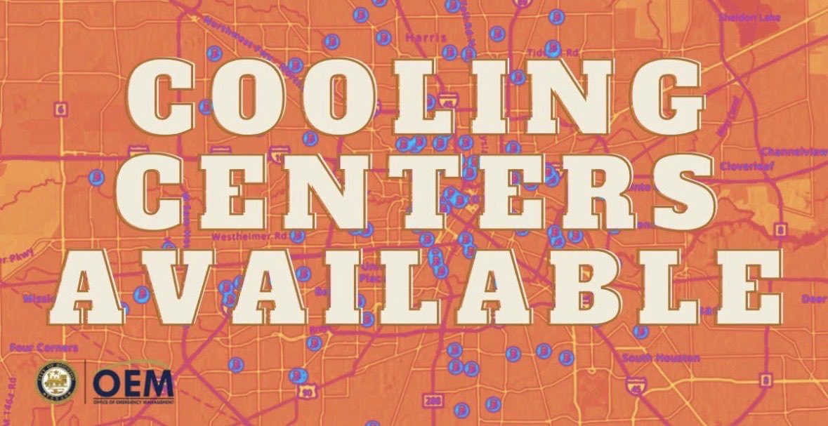 HoustonOEM's tweet photo. HEAT ADVISORY EXTENDED through Wednesday evening (7/22/26) per the US National Weather Service Houston-Galveston Texas. Take precautions. City of Houston Cooling Center and Heat Awareness information can be found on our website: 
https://t.co/eJowDnLfMq https://t.co/VVfwd2GU0q