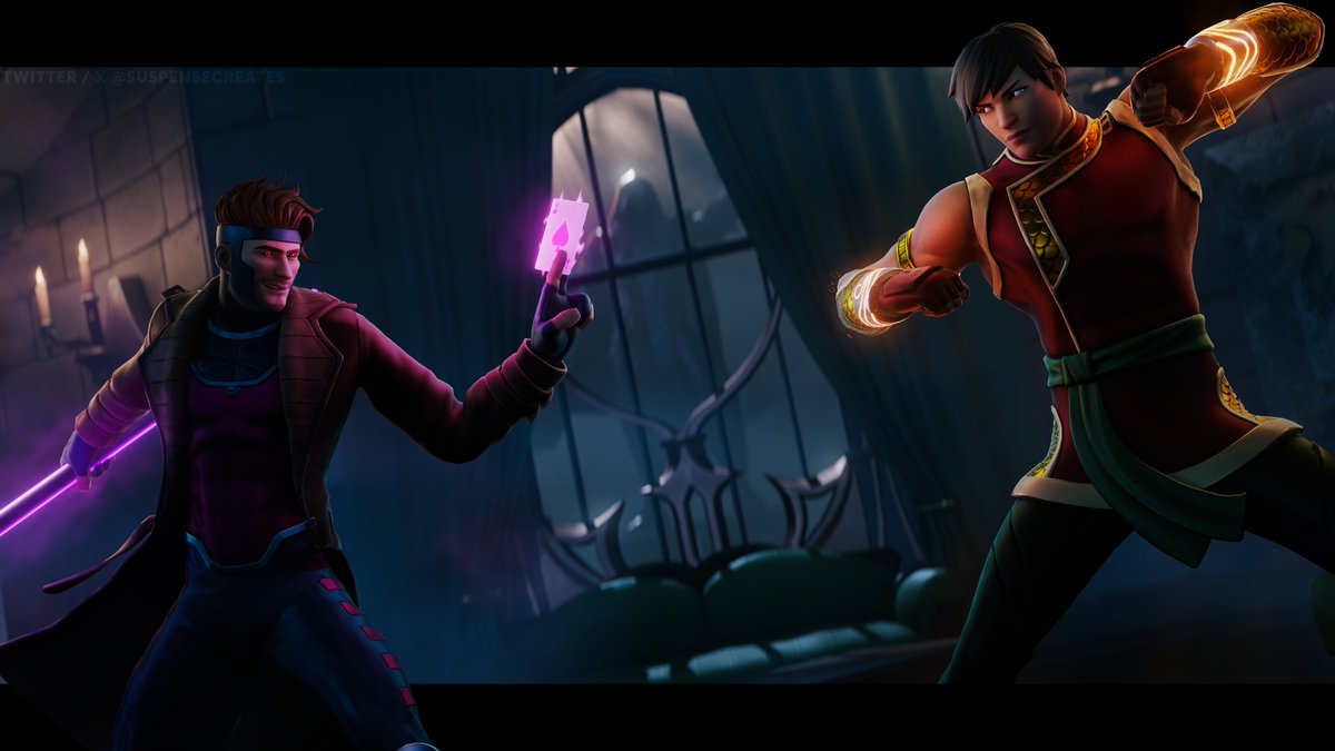 suspensecreates's tweet photo. It's almost Doomsday... 🕚🟢

Gambit Vs Shang-chi fight scene recreation

#fortniteart #fortnite #AvengersDoomsday https://t.co/gAcGRP8CP4