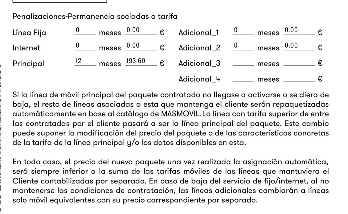 JaviCrespoRojo's tweet photo. Vergonzoso me parece lo de @masmovil tengo un contrato firmado con ellos en el que pone que no tengo permanencia y me quieren cobrar la permanencia! Estoy flipando!!! https://t.co/5i8x8i7AEU