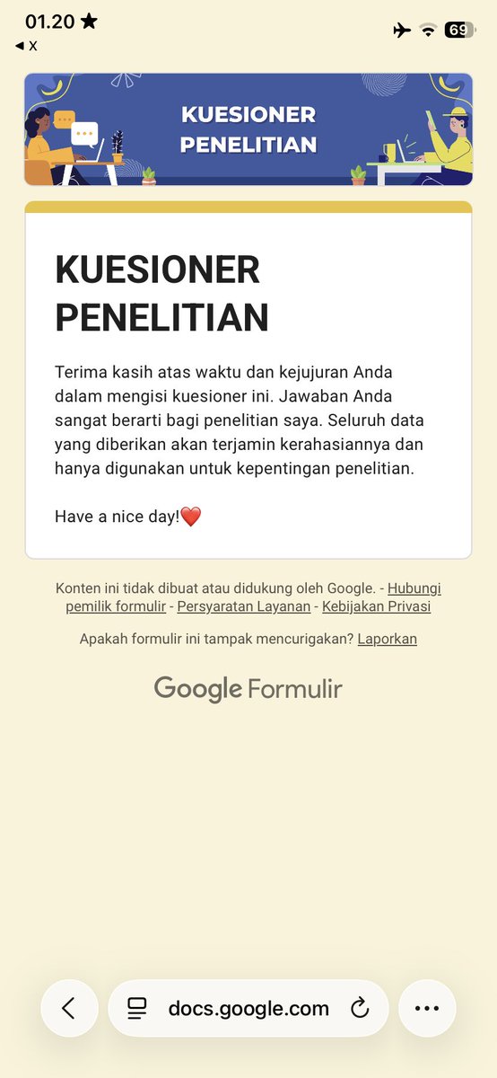 auroralsh's tweet photo. @fllsngurl hai kak, udh akuu isii yaa, btww minta tolong isi kuesioner akuu, thank youu https://t.co/LjNr3I42XR https://t.co/CEpOthk6rz