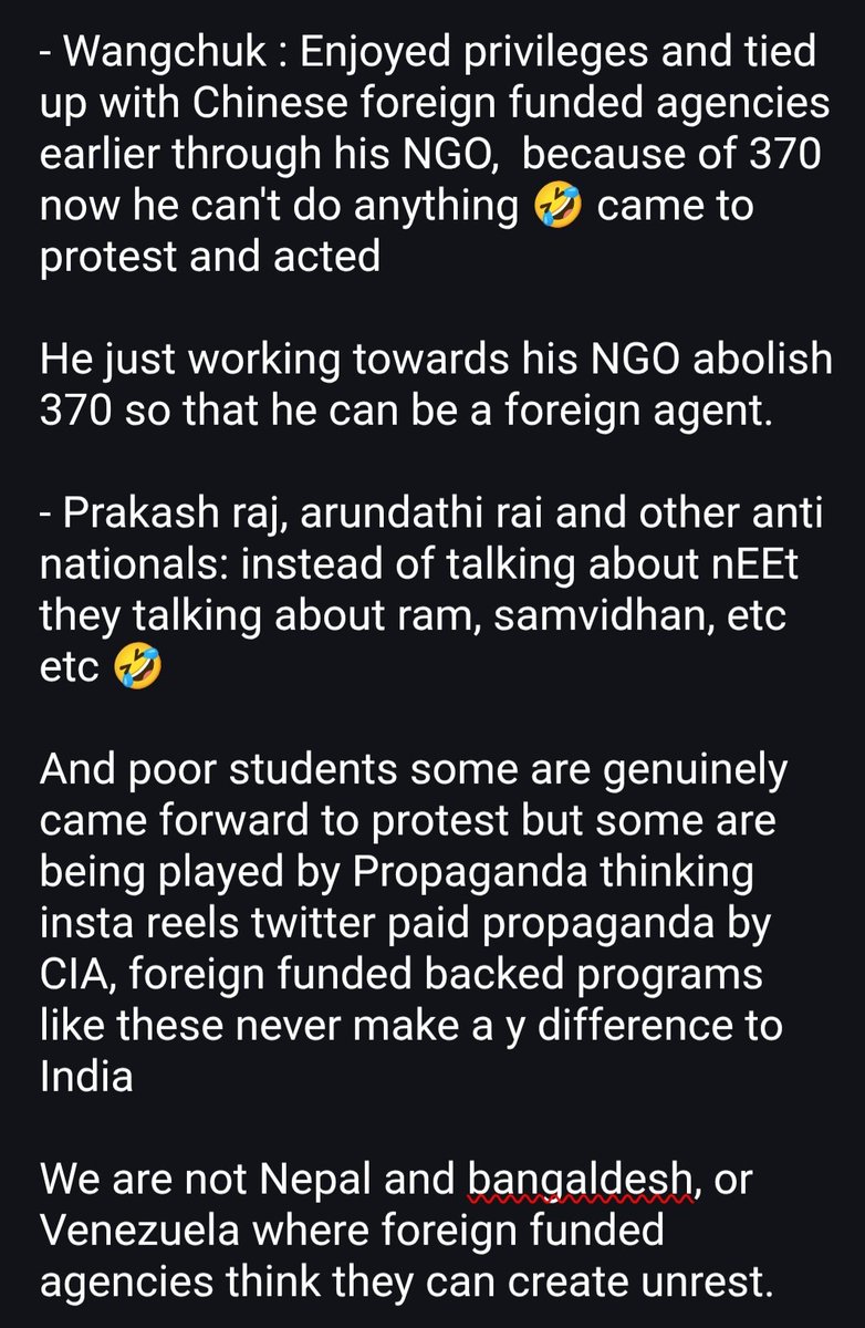 Sravank5320's tweet photo. @CJP_4_Bihar Tell why BecuSe of you paid propaganda by opposition to get into power as**holes https://t.co/UDK2y2tdgl